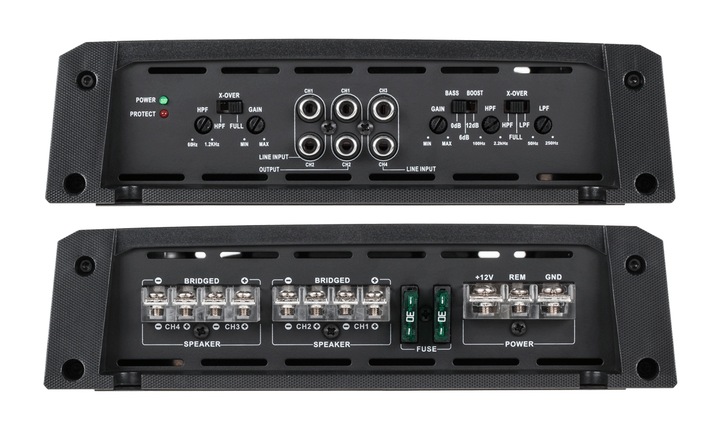 Peiying Basic PY-4C127 Wzmacniacz samochodowy 4 kanałowy