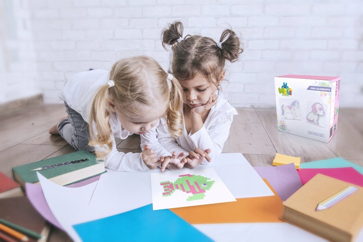 KLOCKI KONSTRUKCYJNE Dla Dzieci Wafle MELI Minis Pastel 400 elementów