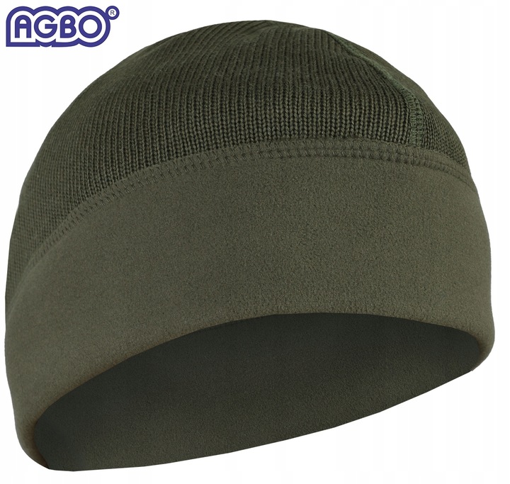 CZAPKA ZIMOWA WOJSKOWA WP WZ.420Z-MON Wełna MERINO Dwustronna Olive 54-55