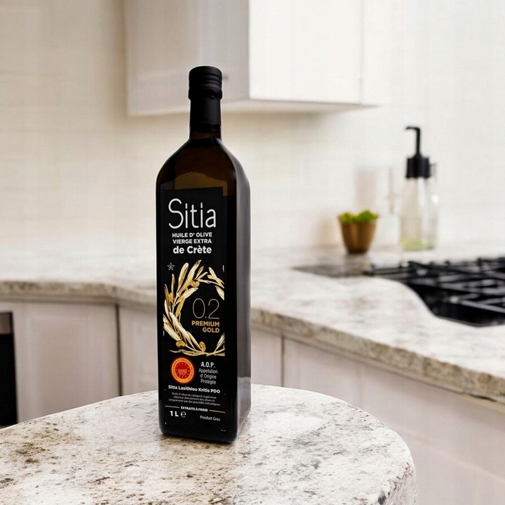 Oliwa z Oliwek Extra Virgin 1L Premium Sitia 0,2% Data Ważności 05/2027