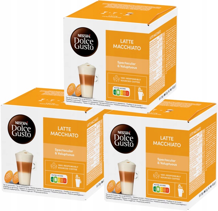 Kapsułki Nescafe Dolce Gusto Latte Macchiato 3x16