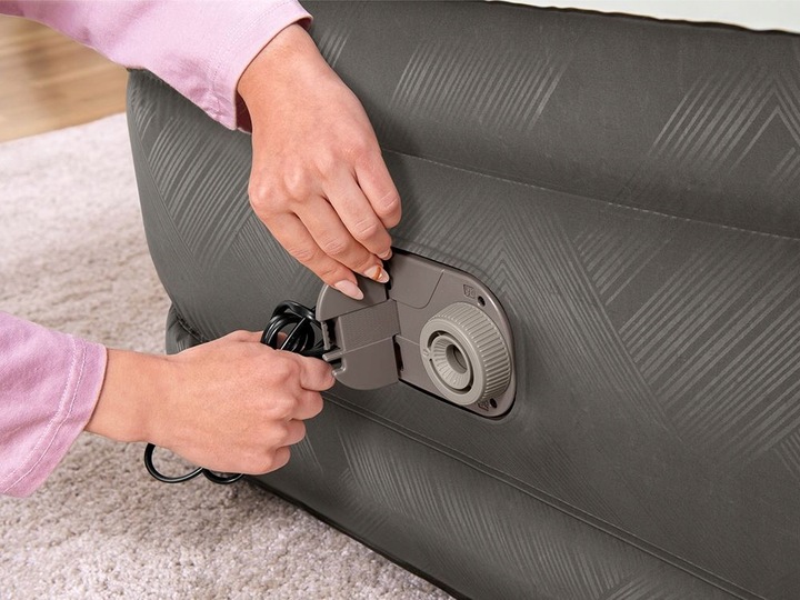 Materac Dmuchany Jednoosobowy do Spania z Pompką 230V Bestway