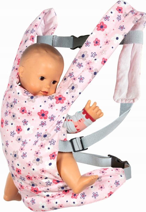 Lekki Nosidełko dla lalek kwiatowy Wzór regulowane Paski Goki