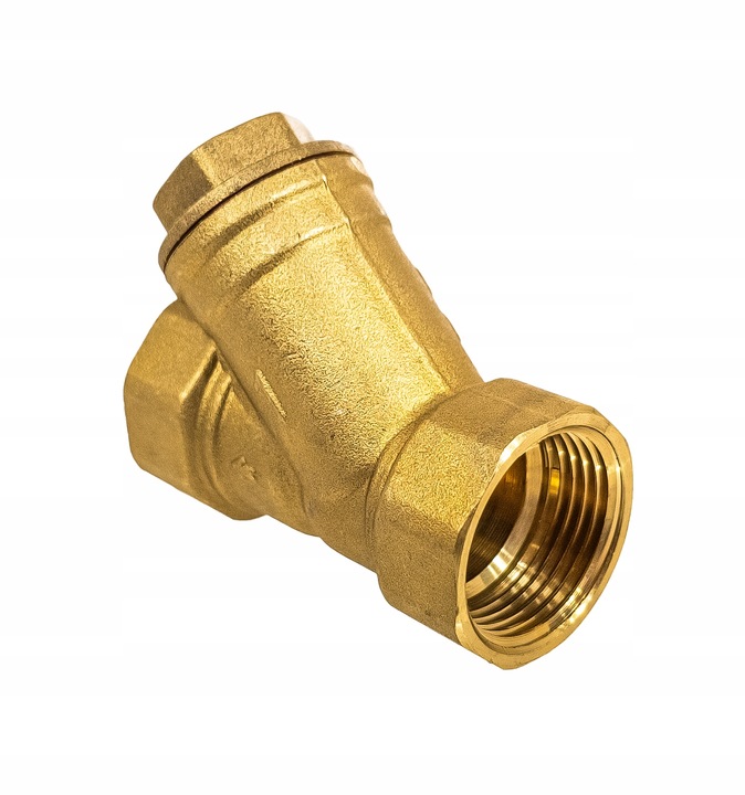FILTR SKOŚNY SIATKOWY MOSIĘŻNY DO WODY 1" CAL DN25 TMAX 120°C SOLIDNY MOCNY