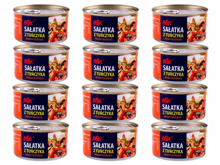 B&K SAŁATKA Z TUŃCZYKIEM MEKSYKAŃSKA 12x 185g