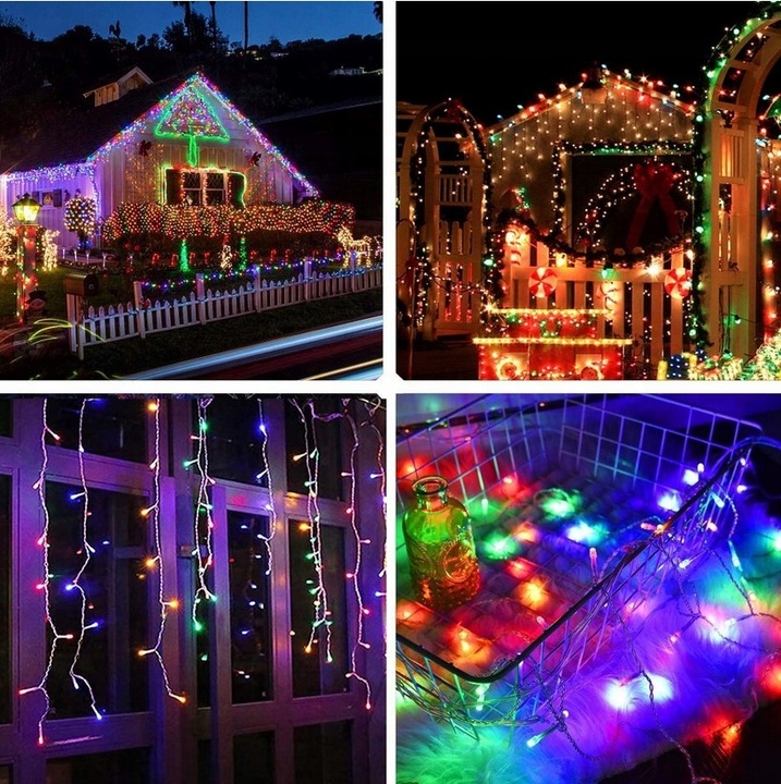 SOPLE FLASH 200 LED ZEWNĘTRZNE MULTIKOLOR CHOINKOWE lampki