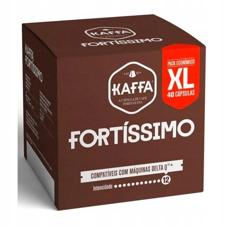 KAPSUŁKI Kawa Fortissimo KOMPATYBILNA z Delta Q - 40 KAPSUŁEK KAFFA