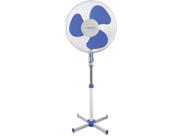 WENTYLATOR 16'' STOJĄCY HURRICANE BIAŁO-NIEBIESKI ESPERANZA EHF001WB