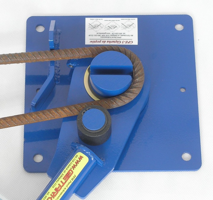 Giętarka do zbrojenia strzemion prętów drutu 6-16 HARTOWANA GP-5 + kluczyk