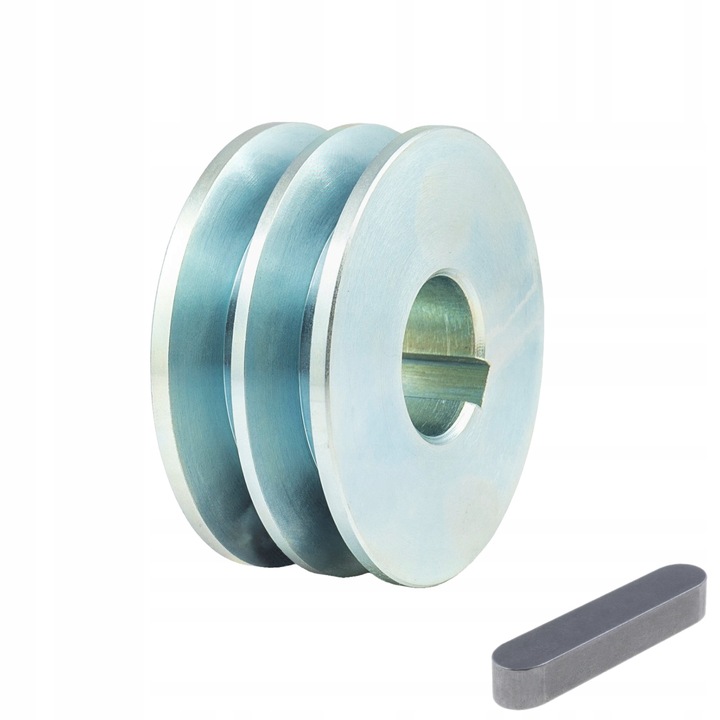 Koła koło pasowe szajba 2 paski 2x 13mm HA | fi 80 otwór 24 mm | + wpust