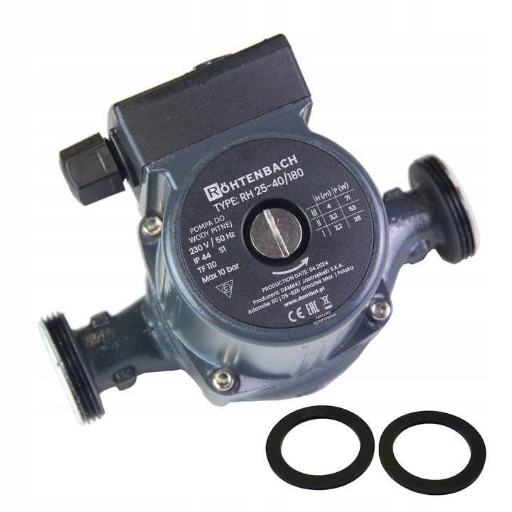 Pompa obiegowa ROHTENBACH RH 25-40/180