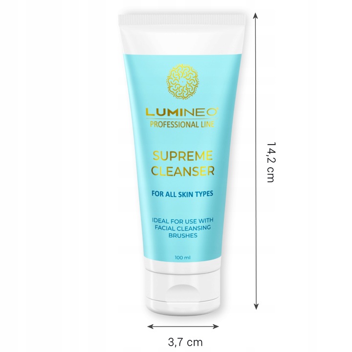 LUMINEO naturalna pianka żel oczyszczający do szczoteczki każda cera 100 ml