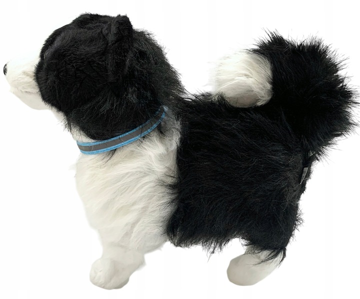 Interaktywny piesek na smyczy chodzi szczeka pies