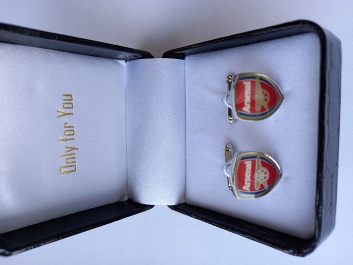 Spinki do mankietów koszuli dla kibica Arsenal