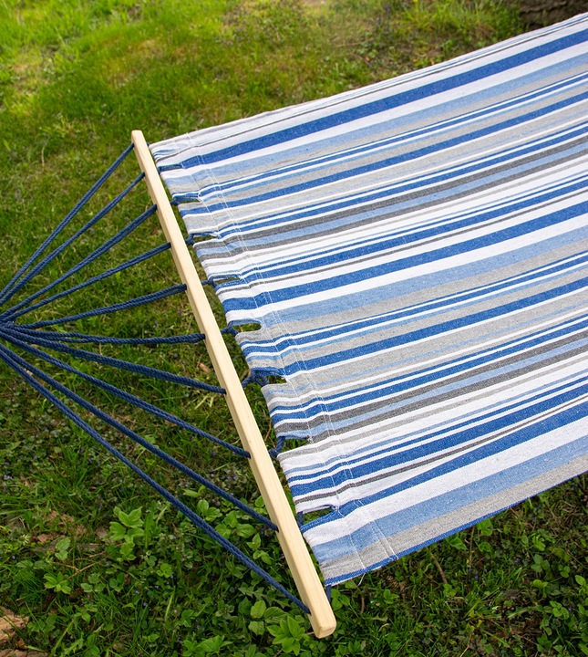 Płótno Do Hamaka Niebieskie 100x200 cm do Ogrodu Dekoracja Relaks Hamak