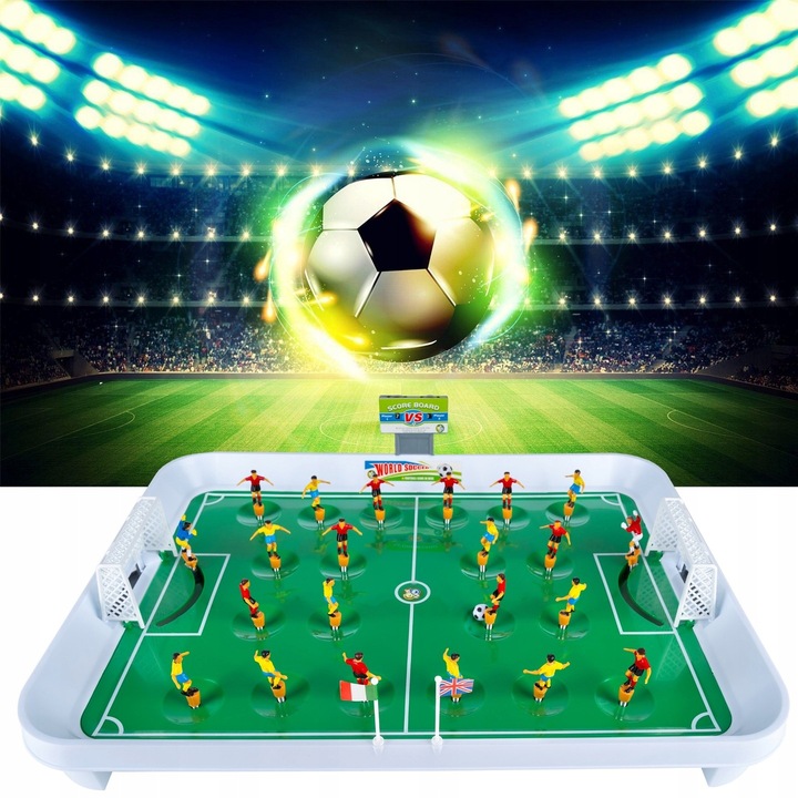 Piłkarzyki Sprężynowe XXL Piłka Duże Gra do Piłki Nożnej 22 Piłkarzy Dzieci