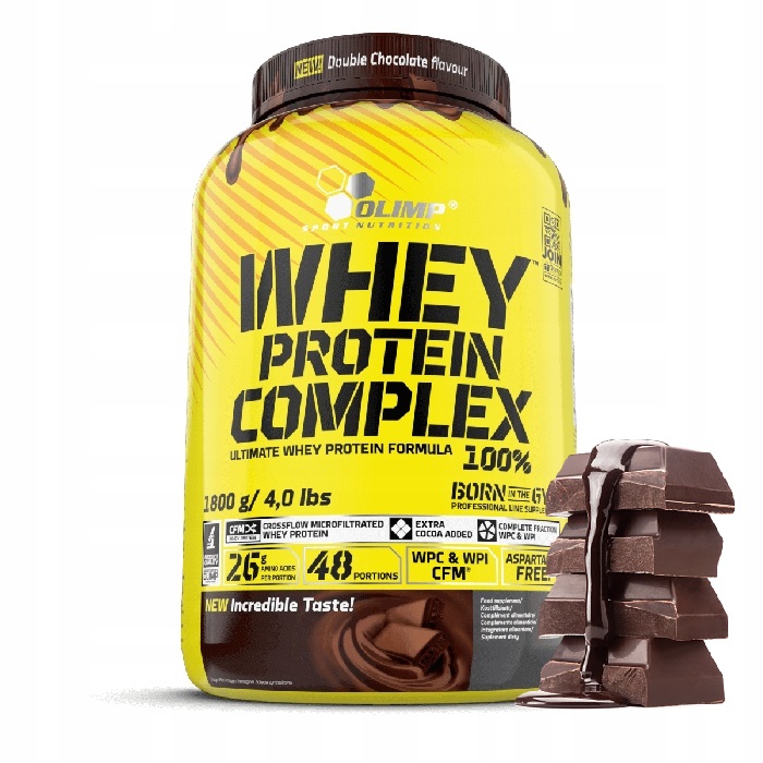OLIMP WHEY PROTEIN COMPLEX 1800g BIAŁKO WPC WPI WPH IZOLAT czekolada