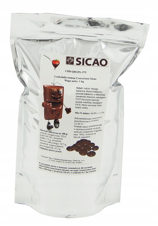 NAJLEPSZA Czekolada GORZKA 1 KG do fontann fondue