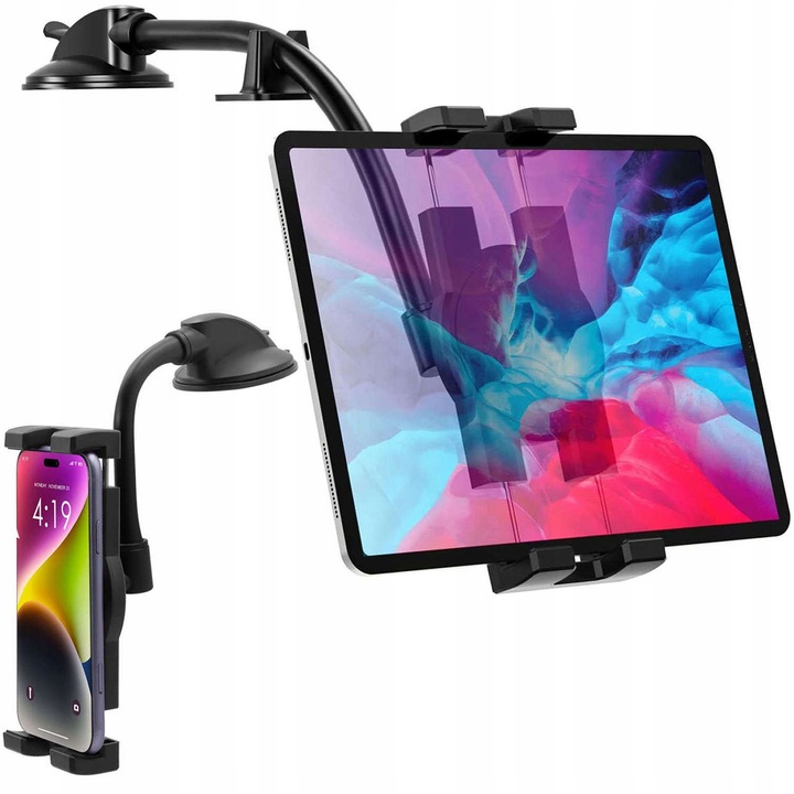 Uchwyt na Telefon Tablet do Samochodu Kokpit Szybę Mocny Deskę Samochodowy