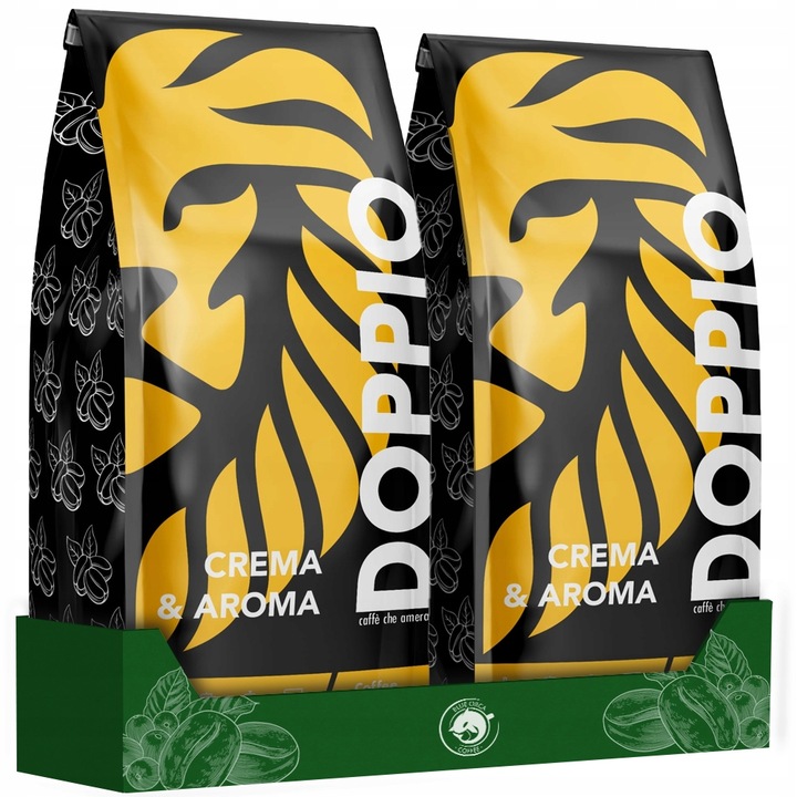 Kawa ziarnista 1kg x2 DOPPIO CREMA &AROMA- ŚWIEŻO PALONA -Blue Orca Coffee