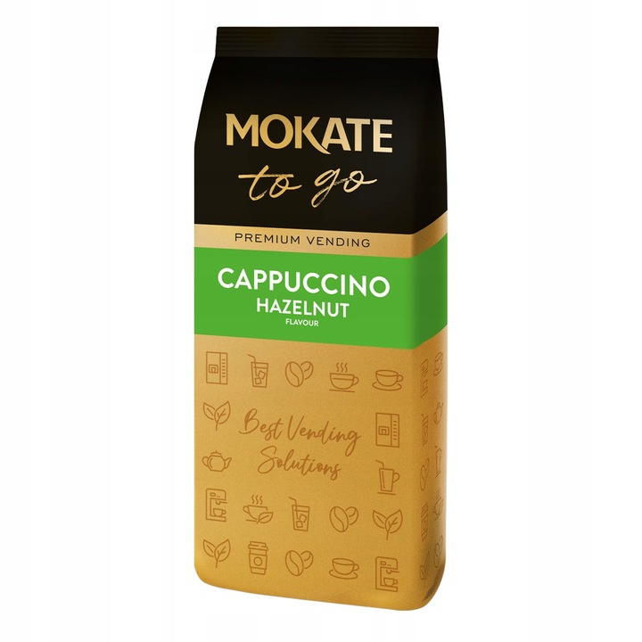 Kawa Cappuccino Instant Vending Orzech Laskowy Duże Opakowanie 1KG MOKATE