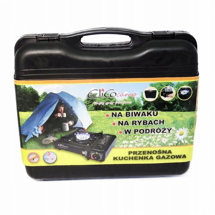 Kuchenka turystyczna walizkowa gazowa Elico BDZ-155B
