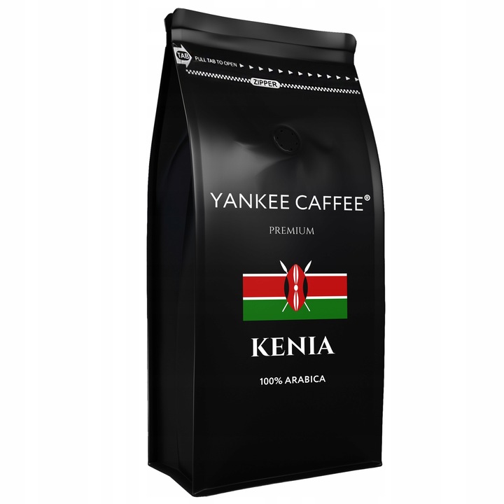 Kawa ziarnista 1kg 100% Arabica świeżo palona Kenia - Do ekspresu