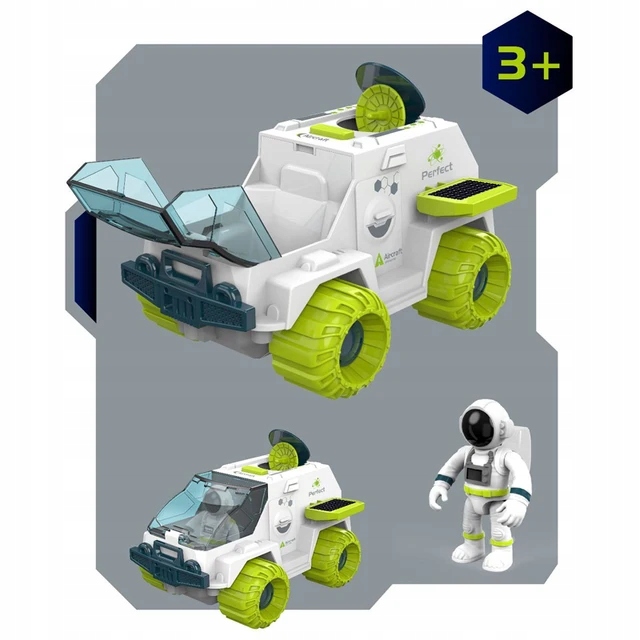 Zestaw Stacja Kosmiczna Wahadłowiec Łazik Figurki Astronautów dla dzieci 3+