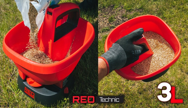 SIEWNIK AKUMULATOROWY ROZSIEWACZ DO NASION TRAWY NAWOZU 3L AUTOMATYCZNY