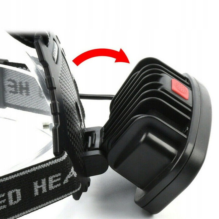 Czołówka 1000Lm akumulator 2400mAh LED COB czołowa latarka lampka lampa