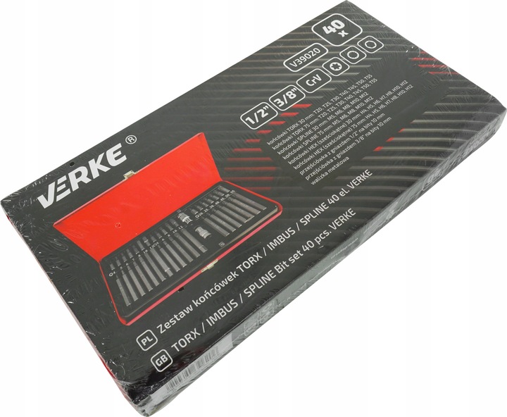 ZESTAW BITÓW KOŃCÓWKI BITY KLUCZE KOŃCÓWKI KLUCZ IMBUS HEX TORX SPLINE 40el
