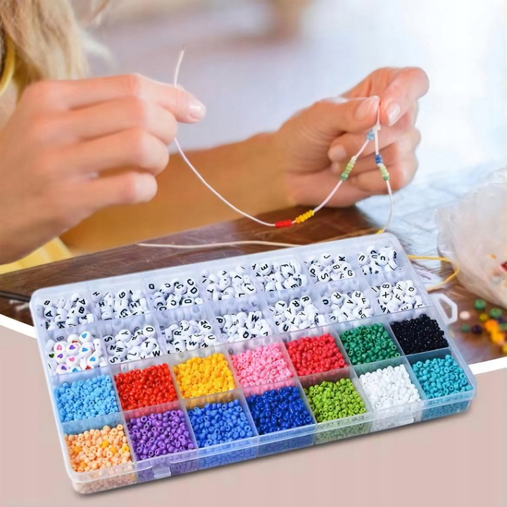 Zestaw Do Robienia Bransoletek Koraliki Do Robienia Bransoletek 12 000 SZT