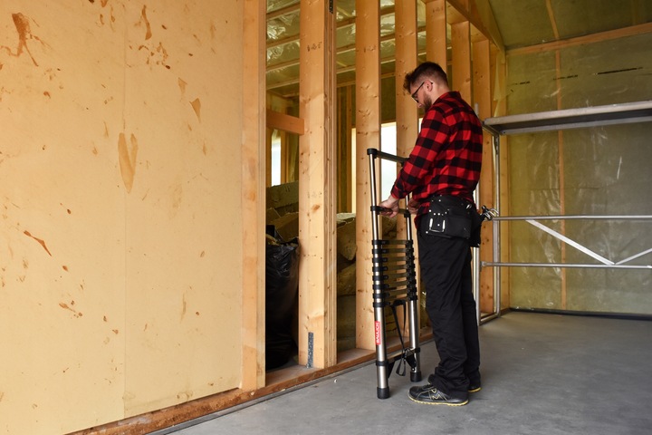 Drabina teleskopowa 11 stopni przystawna składana antypoślizgowa 3,2 m