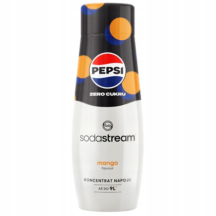 3X SYROP SODASTREAM KONCENTRAT PEPSI MAX ZERO MANGO LIME BEZ CUKRU 440ML