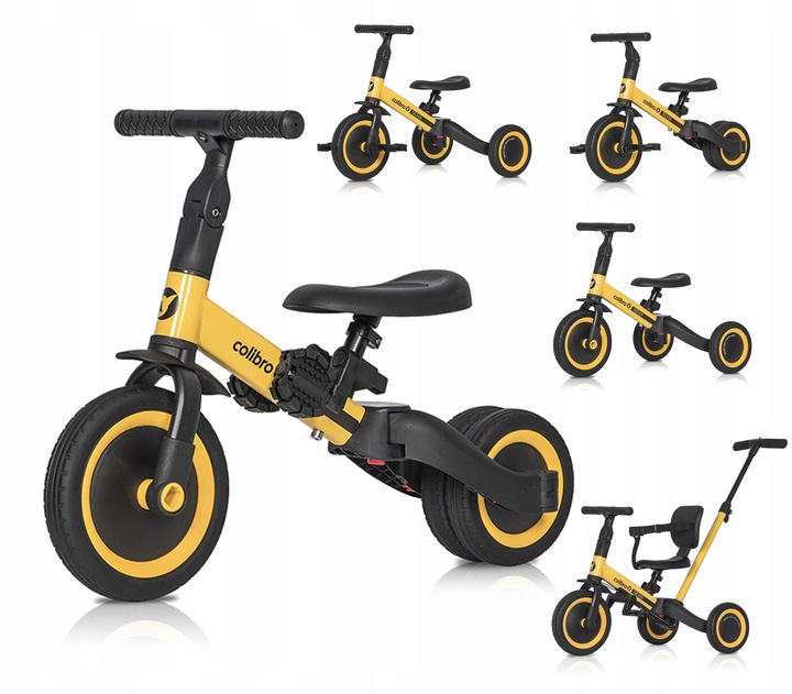 Rowerek dziecięcy TREMIX Up 6w1 banana COLIBRO