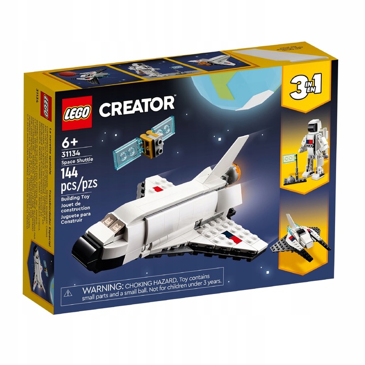 LEGO Creator 3w1 Prom kosmiczny 31134 + Torba LEGO
