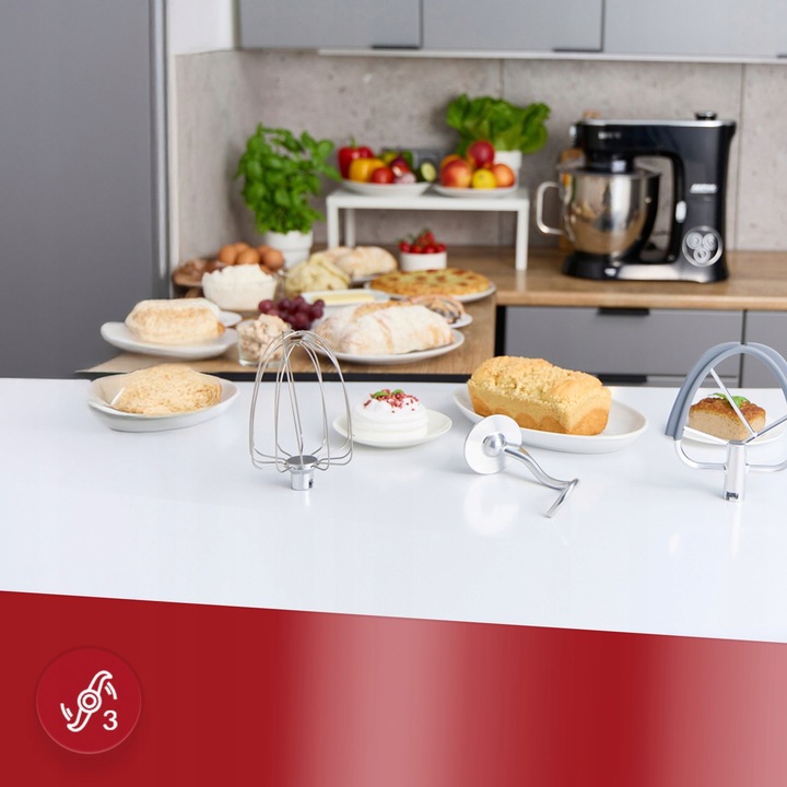 Robot planetarny kuchenny duża moc MPM MRK-22 2600 W