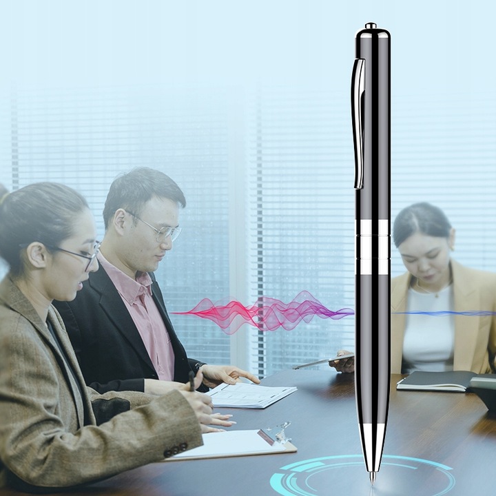 DŁUGOPIS MINI DYKTAFON SZPIEGOWSKI PENDRIVE 15H HQ Do Podsłuchu Detekcja