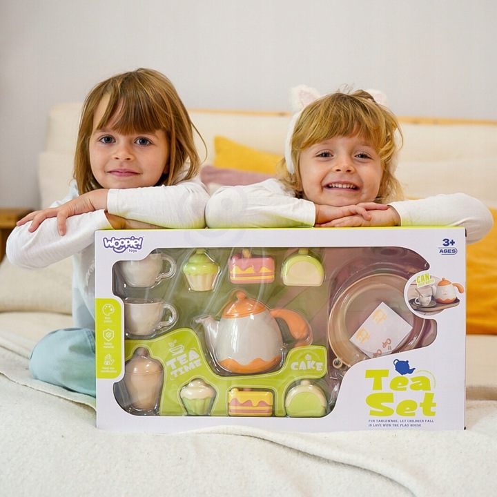 SERWIS ZESTAW DO HERBATY KAWY DESER FILIŻANKI AKCESORIA 25 EL. WOOPIE