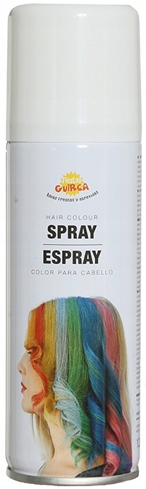 Zmywalna Farba do Włosów Spray Lakier BIAŁA Karnawał Party 125ml