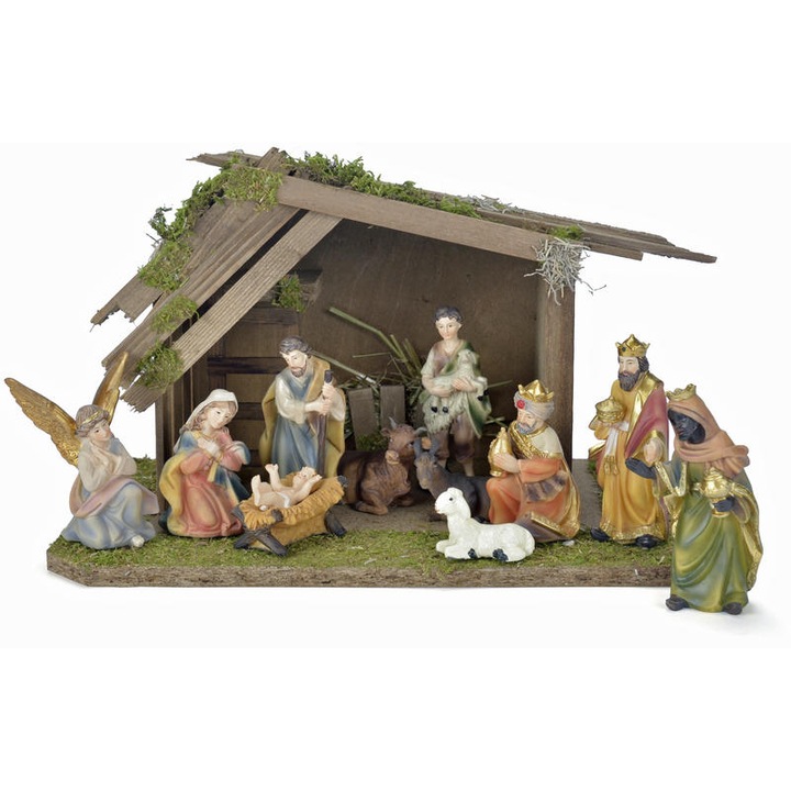 CUDOWNE Figurki do Szopki KOLOROWE, 11-części - maks. 7,0cm wysokie