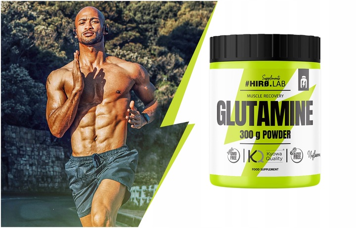 GLUTAMINA AMINOKWASY GLUTAMINE 300 g AMINO L-GLUTAMINA L-GLUTAMINE hiro