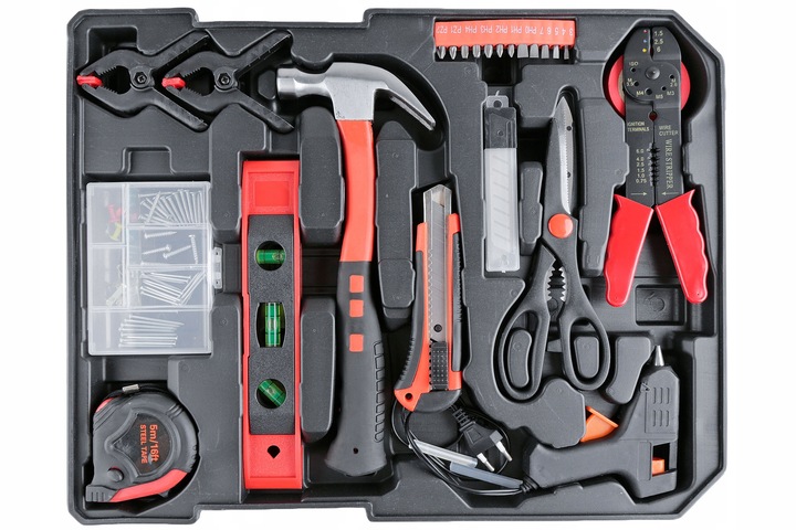 ZESTAW NARZĘDZI KLUCZY NASADKI BIT WALIZKA NARZĘDZIOWA SUPER DUŻY ZESTAW XL