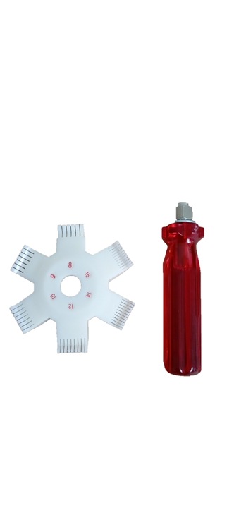 Grzebień do prostowania lameli, 6 rozmiarów