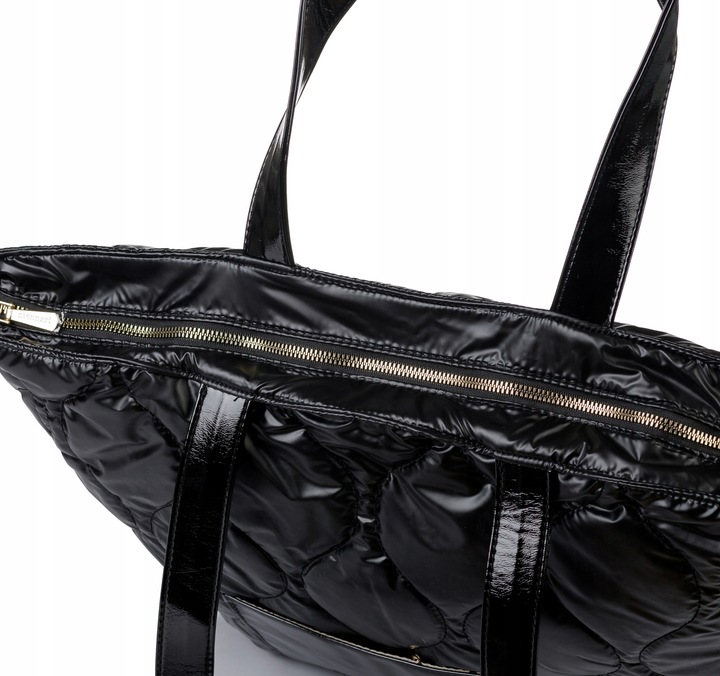 TOREBKA Damska MONNARI Duża Torba SHOPPER BAG Pojemna LOGO Premium Pikowana