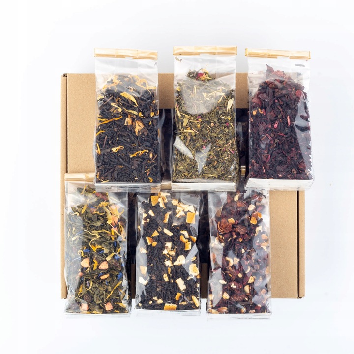 ZESTAW HERBAT mix smaków na prezent premium JAKOŚĆ 6 torebek