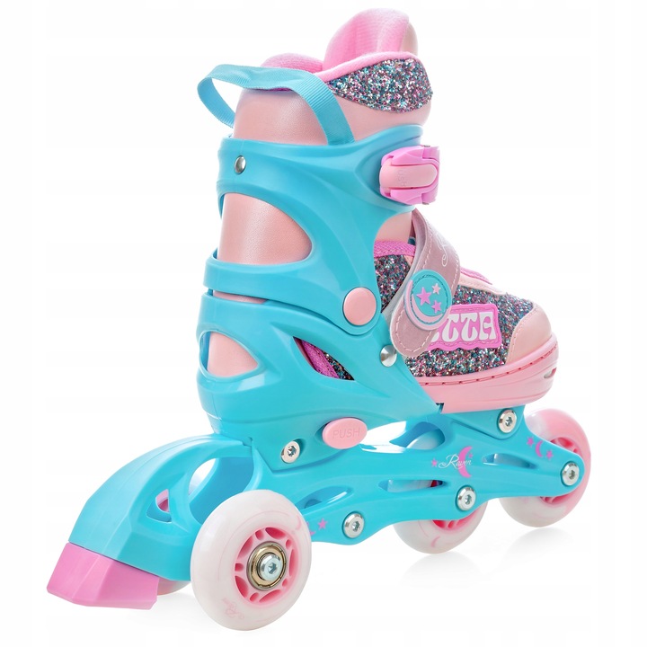 Rolki Wrotki Regulowane 3w1 RAVEN Etta 30-33 Kółka LED