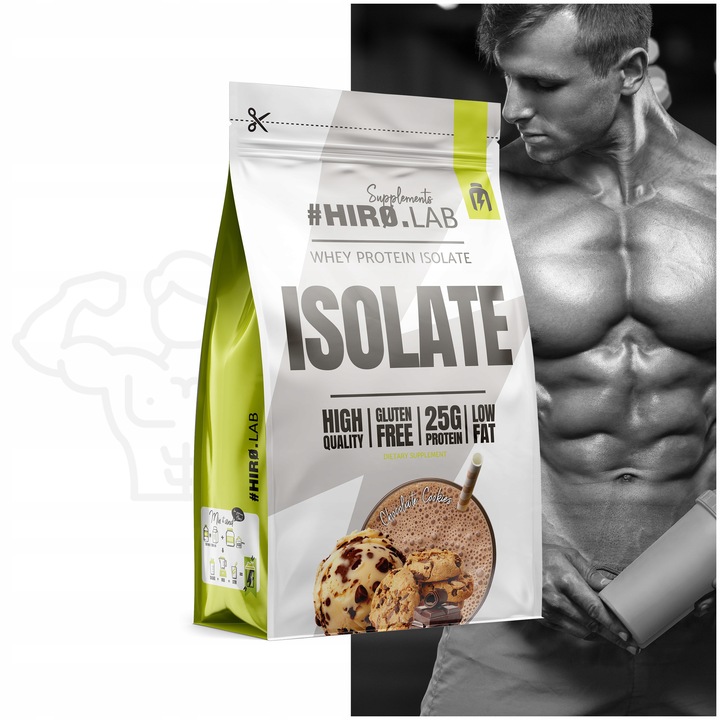Izolat Białka BIAŁKO 700 g WPI Whey Protein Isolate Czekolada ciastko HIRO