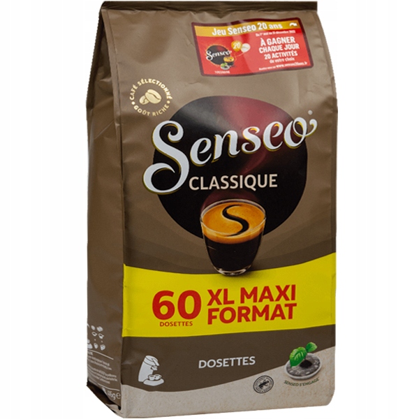 Pady SENSEO PHILIPS CLASSIQUE 60 szt. XXL + gratis VIDEOBOOK