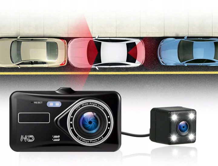 REJESTRATOR JAZDY FULL HD KAMERA COFANIA PL 64GB